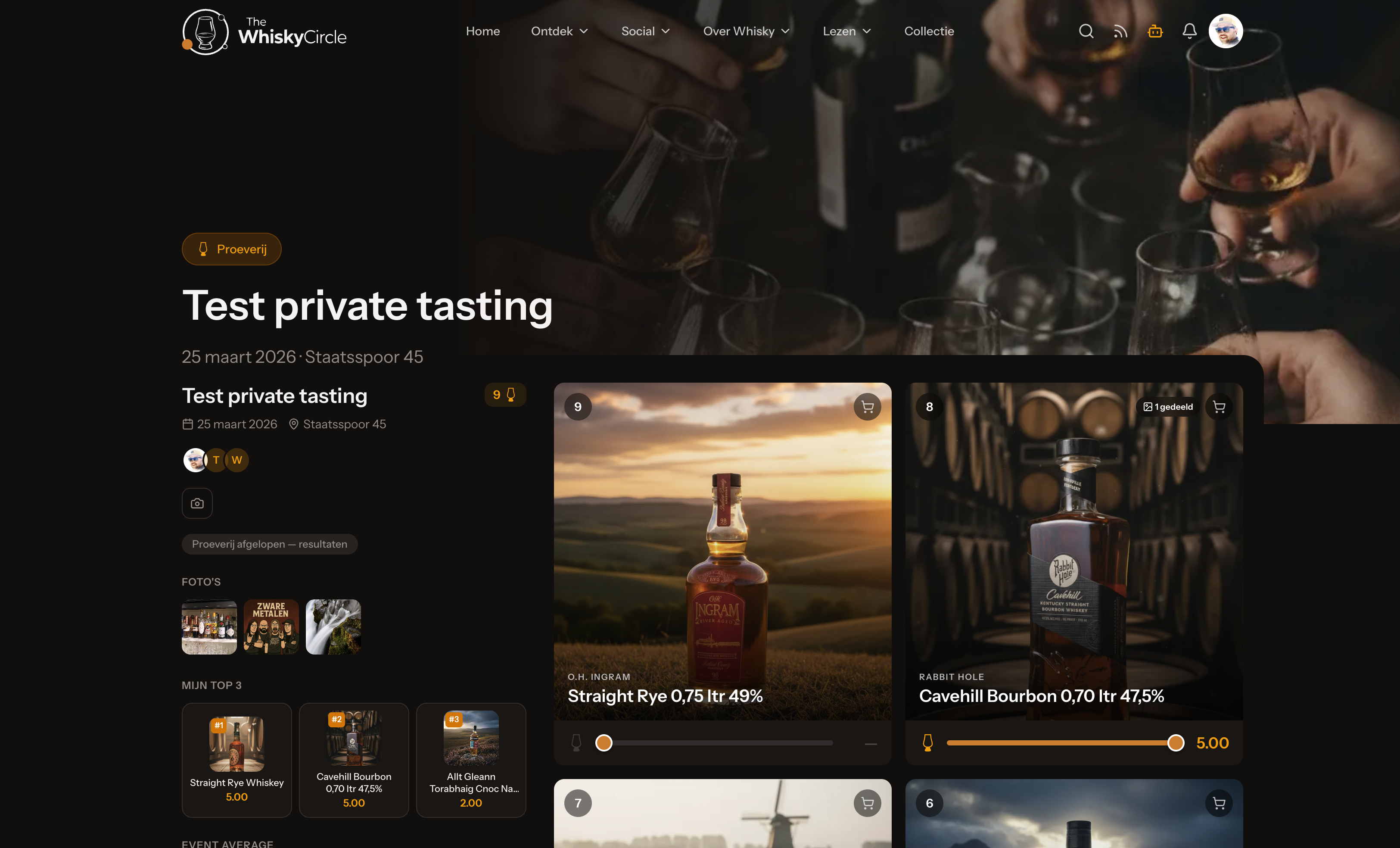 Live Tastings